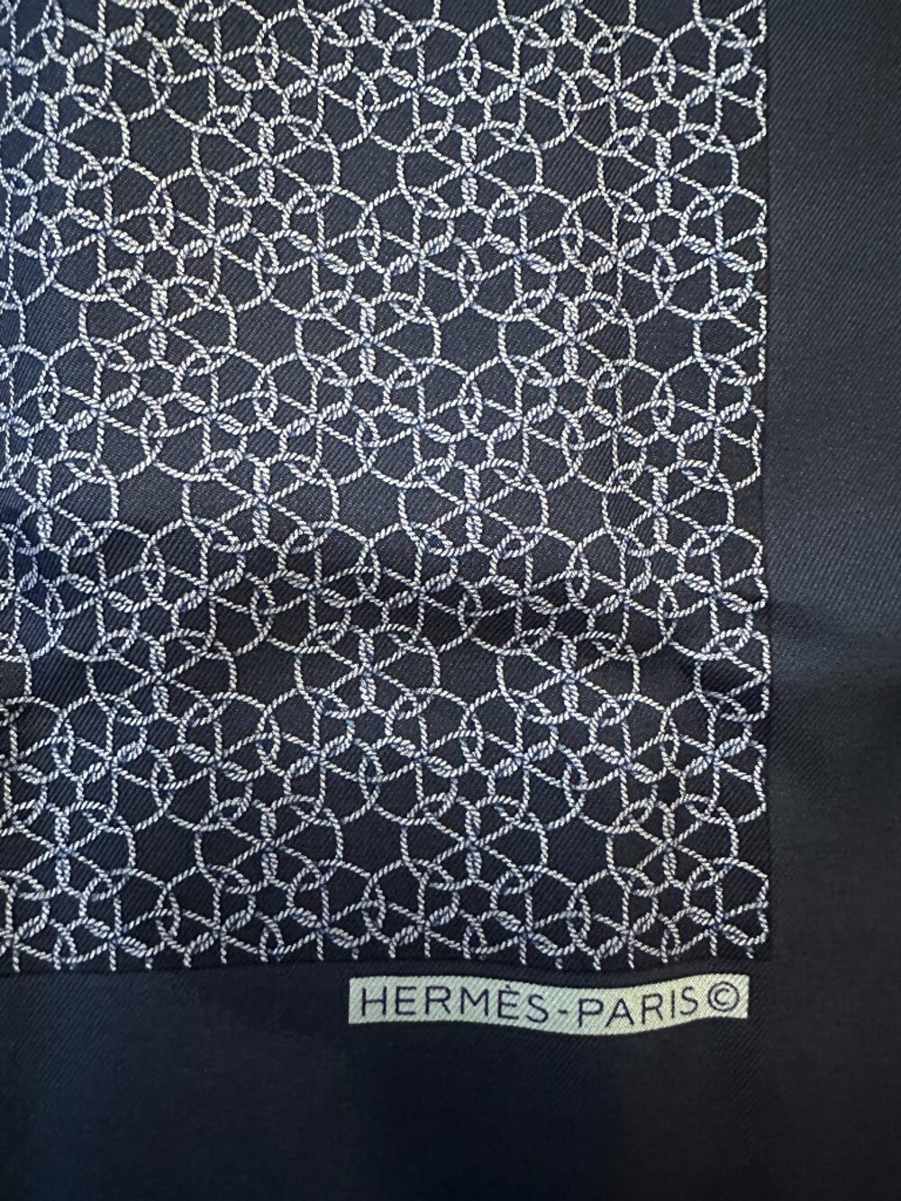 Hermes Silk Pocket Square 45